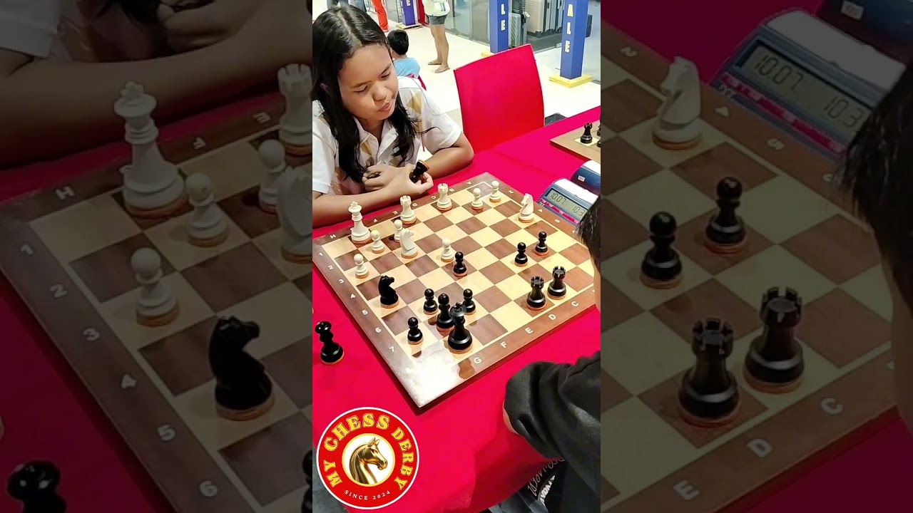 Rena Dalagan plays the London System against the King's Indian Defence of Mateo Xander Tabamo