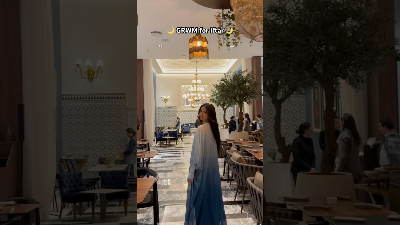 GRWM for iftar🌙✨👗 last day in Ramadan 🥹 #grwm #ramadan #i̇ftar