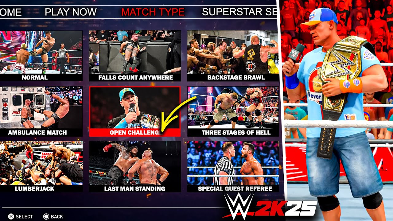 WWE 2K25: Open Challenge Mod - Superstar Call Out Mode Concept!