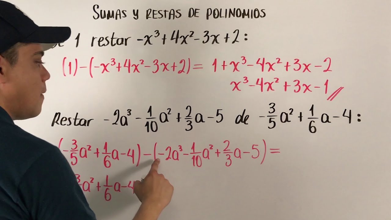 Sumas y restas de polinomios 1 | TOX educación