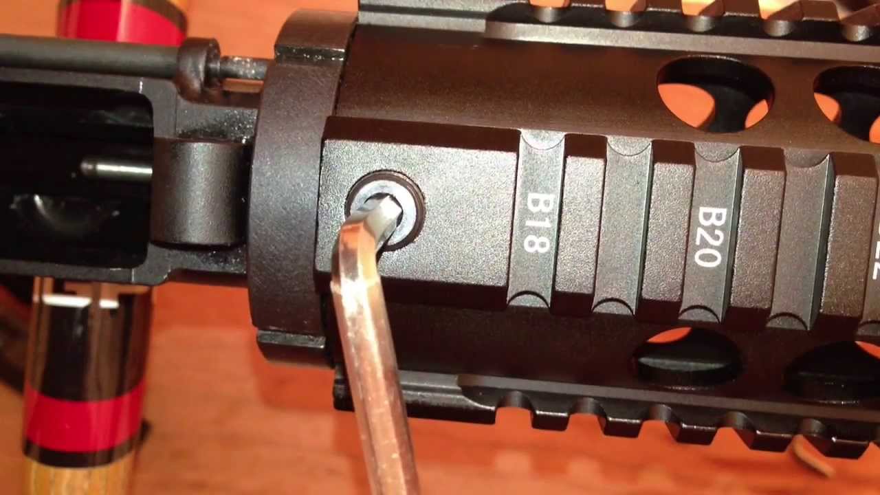 UTG Free Float Quad Rail Install on AR15
