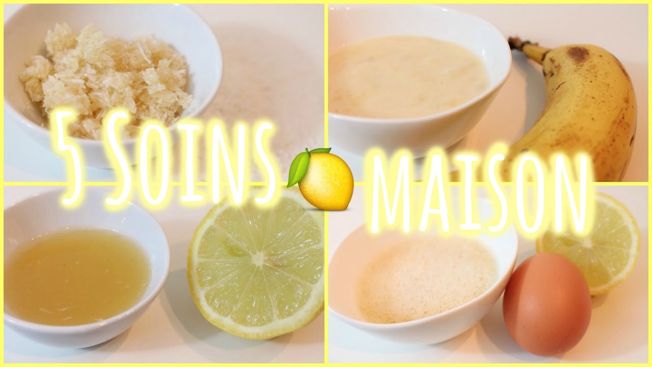 🍋 5 soins maison : tous type de peaux