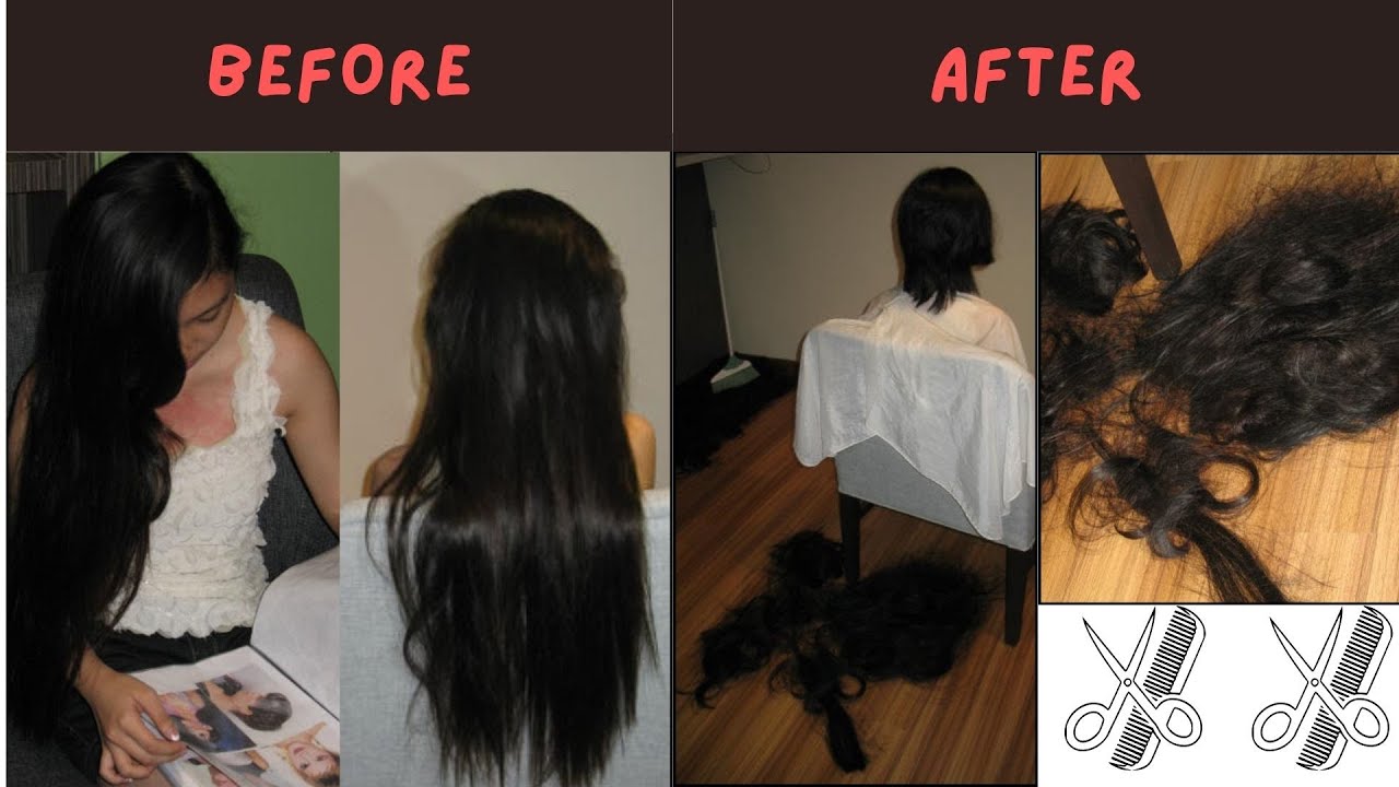 sexy girl very  long hair cut short #haircutforlonghair #ladieshaircut #haircut #hair #pixiehair