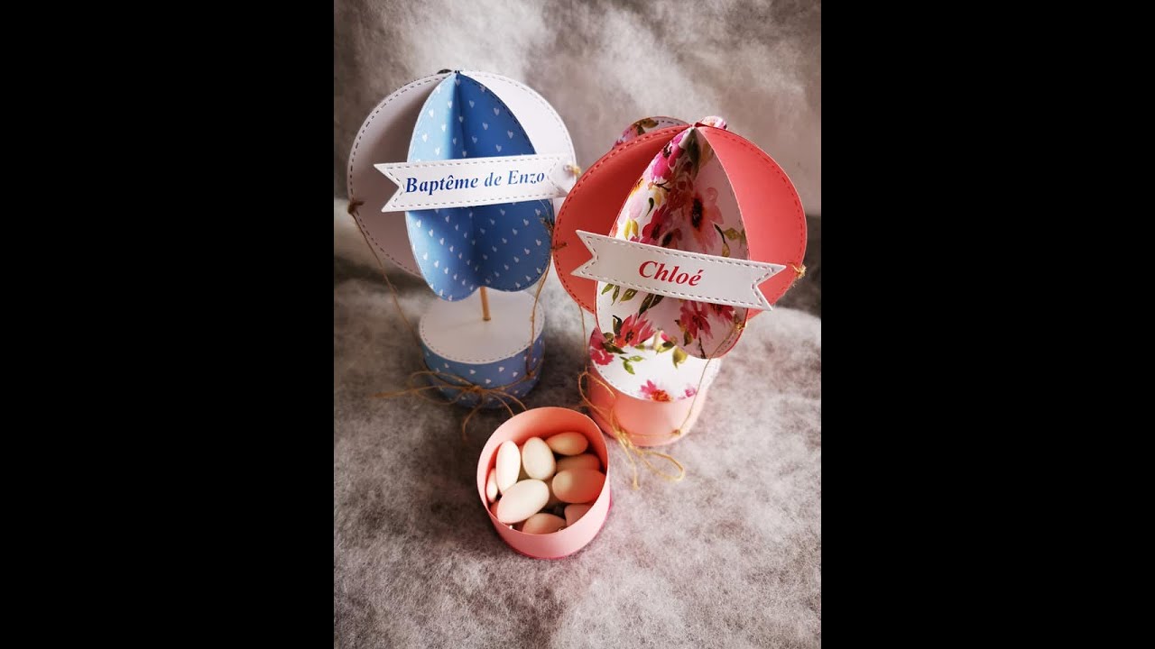 DIY Création boîte à dragées montgolfière - 100% ACTION!