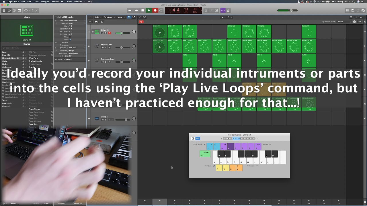 Logic Pro Update - Live Performance using MIDI controllers