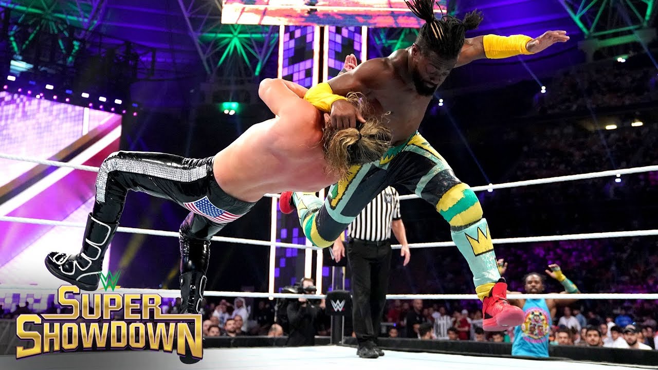 Kofi Kingston destroys Dolph Ziggler with an S.O.S.: WWE Super ShowDown 2019
