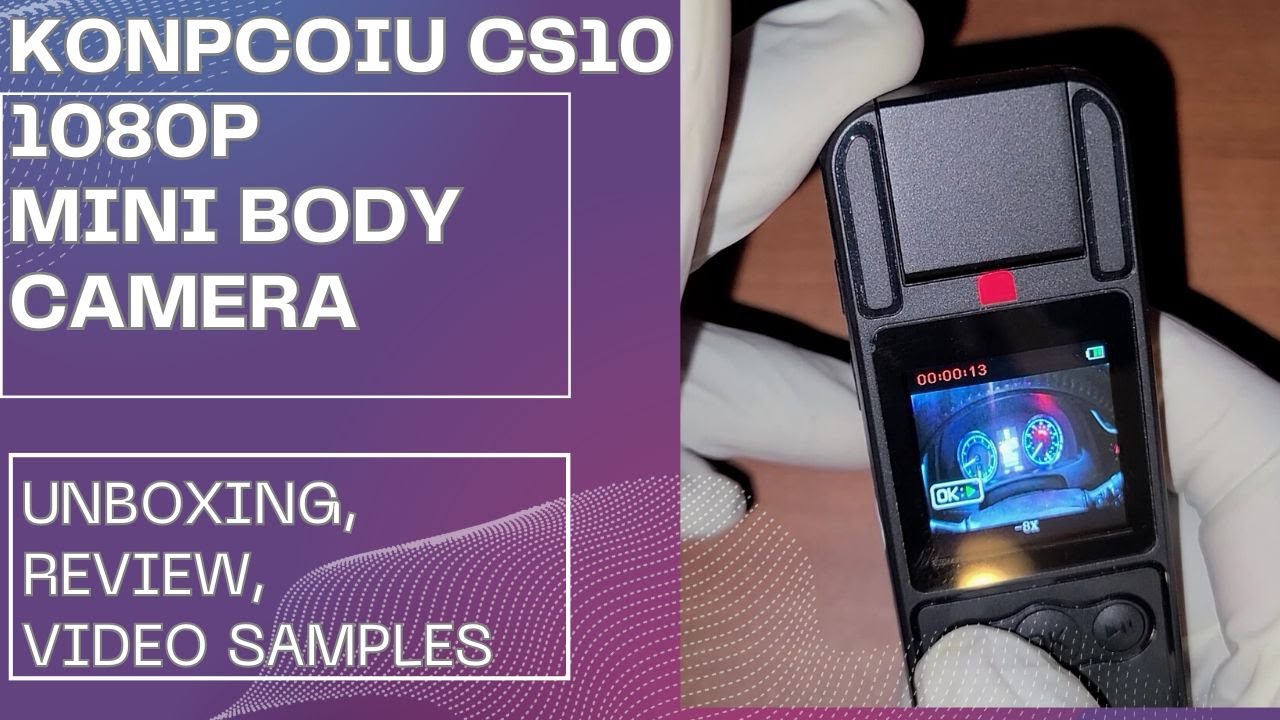 ОБЗОР - KONPCOIU CS10 1080p MINI BODY CAM - Хорошее качество видео (100223)