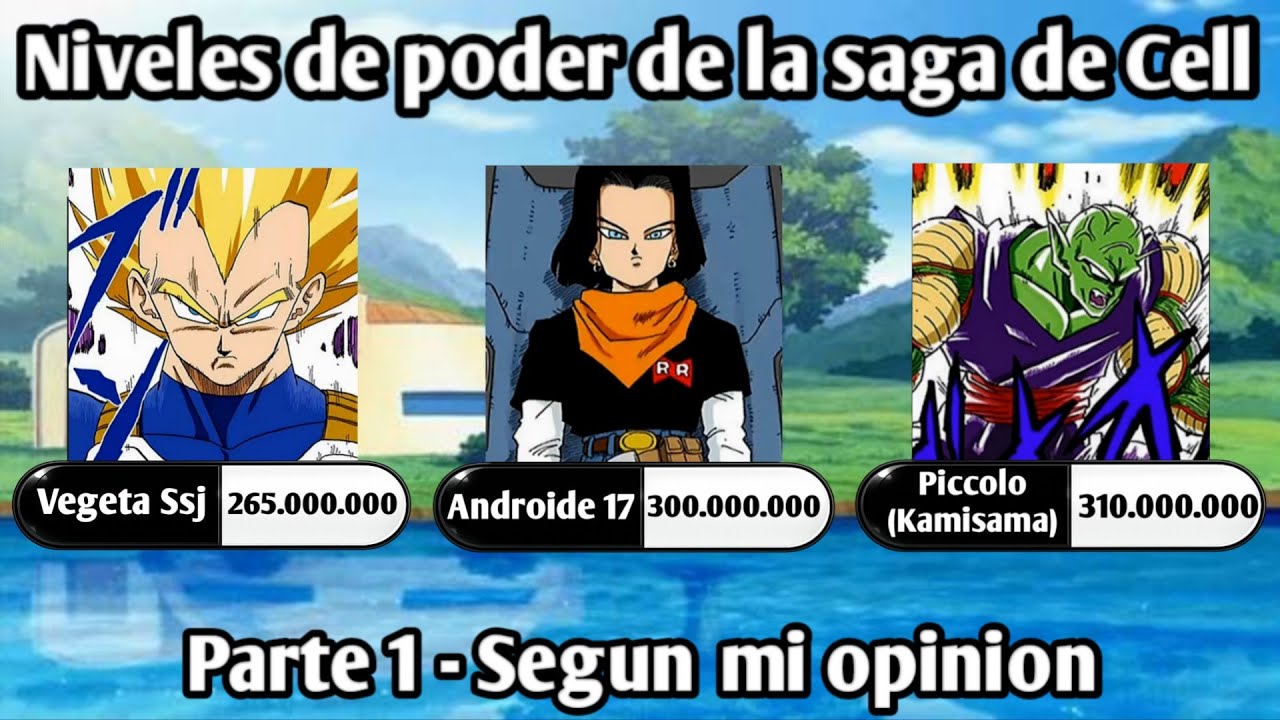 Niveles de Poder de la Saga de Cell - Parte 1 - (Segun mi opinion) - Dragon Ball Z