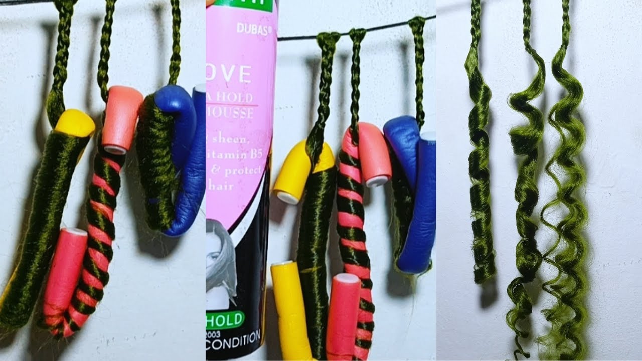 3 Curl Patterns with Flexi Rods & Hot Water! Viral Tutorial!