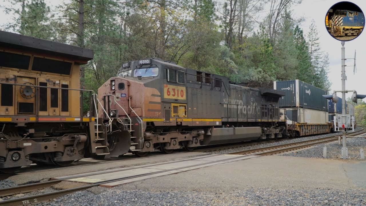 UP 6310 chase to Roseville and more! (UP 6378 too!)
