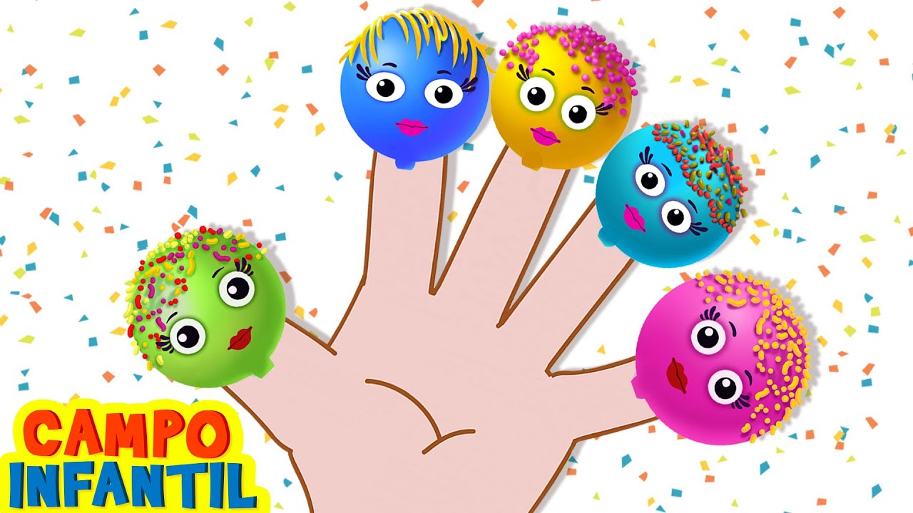 La familia de los dedos de piruleta 🍭 | Familia de dedos | Canciones Infantiles | Campo Infantil