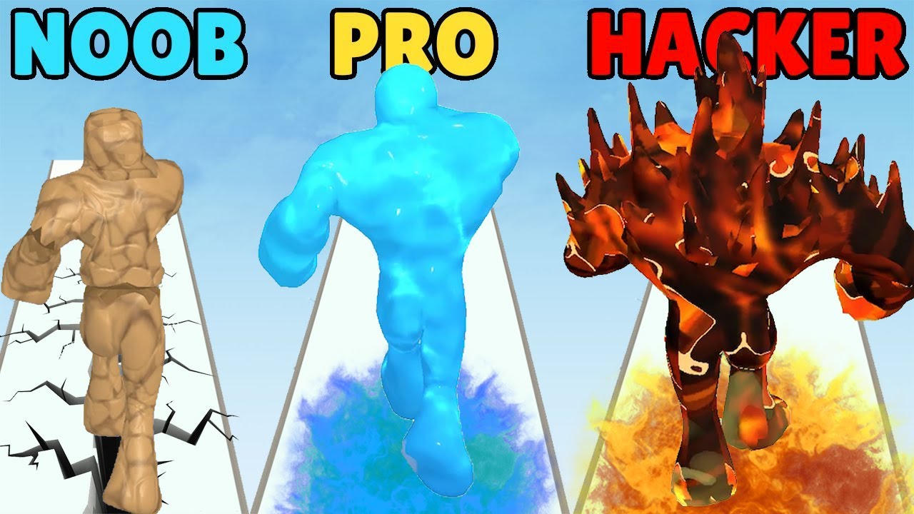 NOOB vs PRO vs HACKER in Avatar Runner 3D