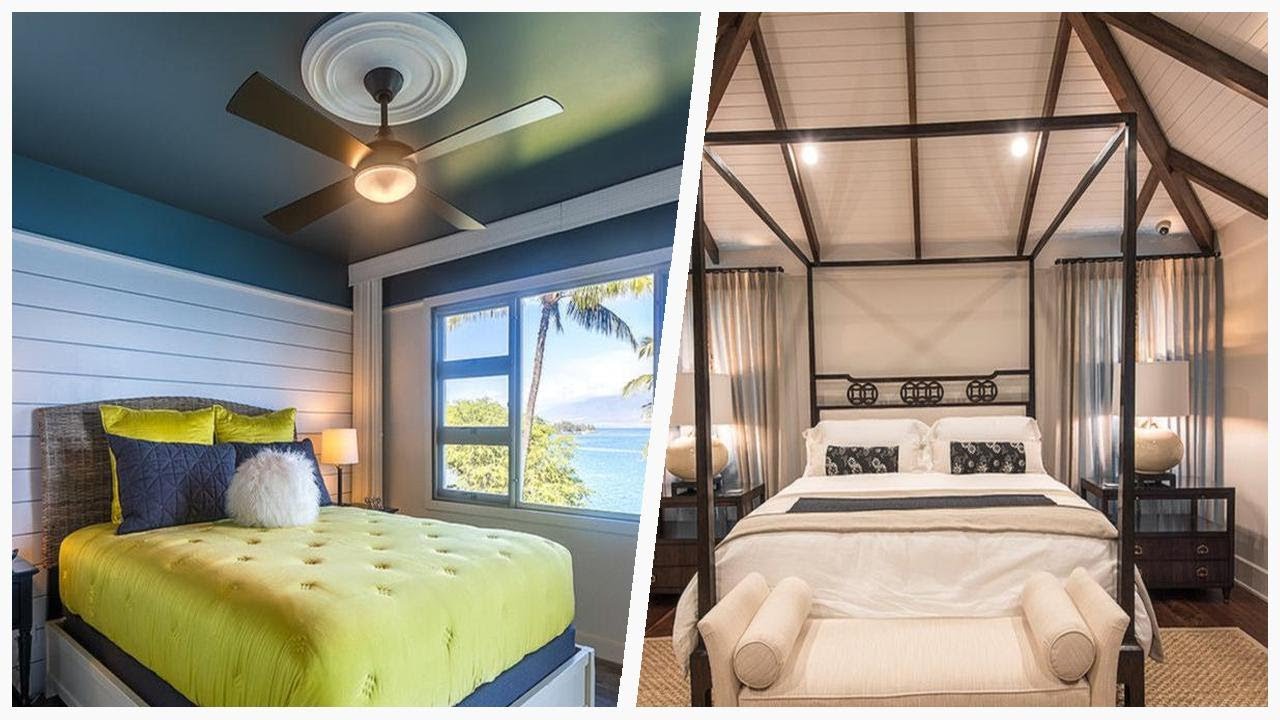 75 Tropical Bedroom With No Fireplace Design Ideas You'll Love ➤