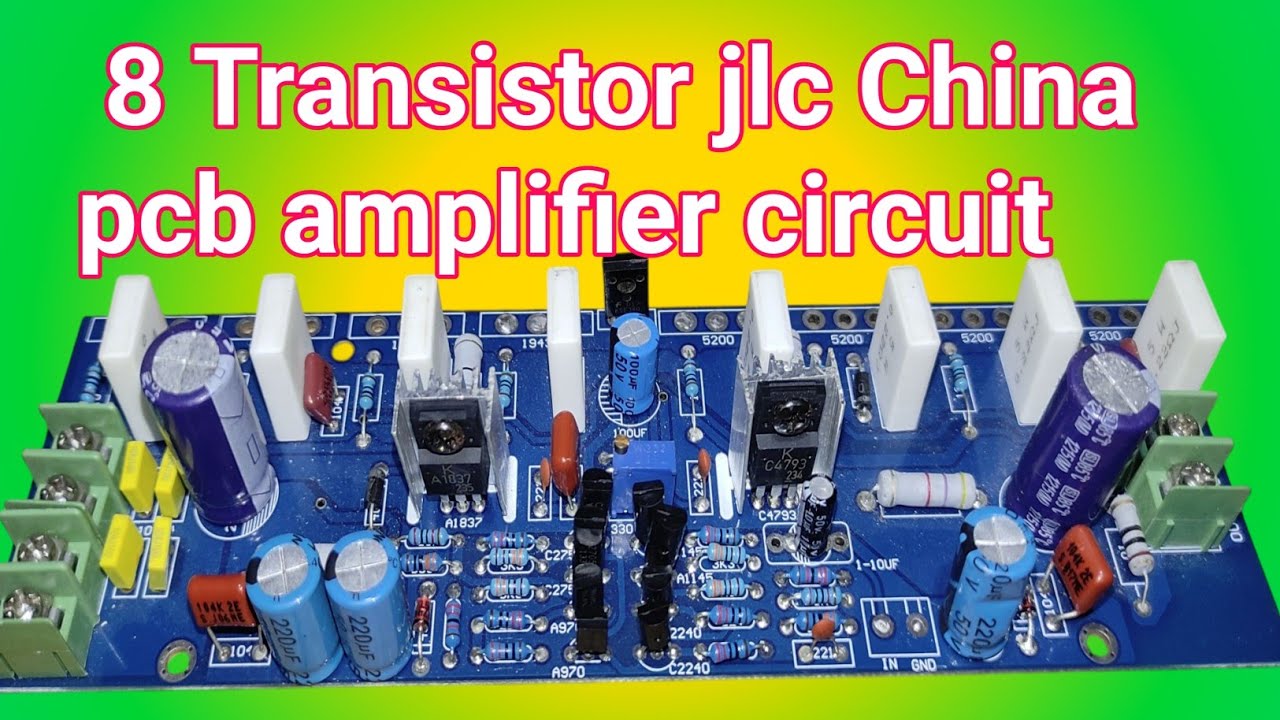 Mono 8 transistor dual layer PCB circuit testing and price || 8transistor amplifier circuit