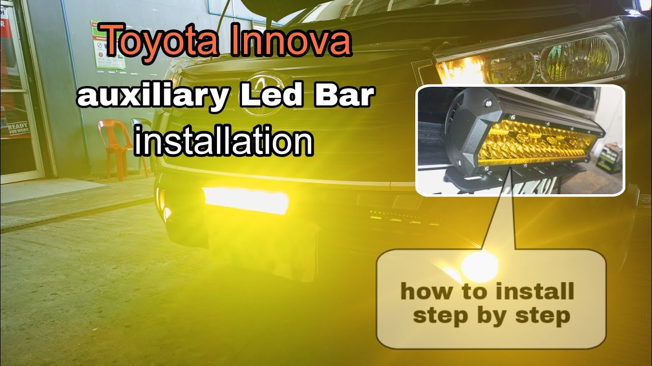 Toyota Innova | Auxiliary Light installation ( how to install ) step by step