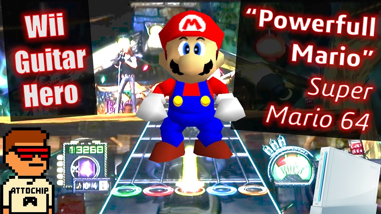 🎸🍄 Guitar Hero Wii CUSTOM SONG! | Powerful Mario (Super Mario 64) ⭐🔥