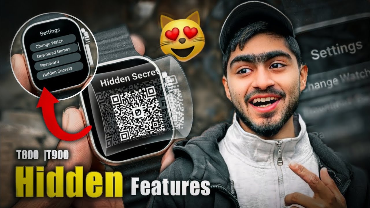 TOP 2 Hidden Features Of T800/T900 Ultra Smart Watch 2026 🖤🔥 | Secret Code/Settings T900 🤫| You Look
