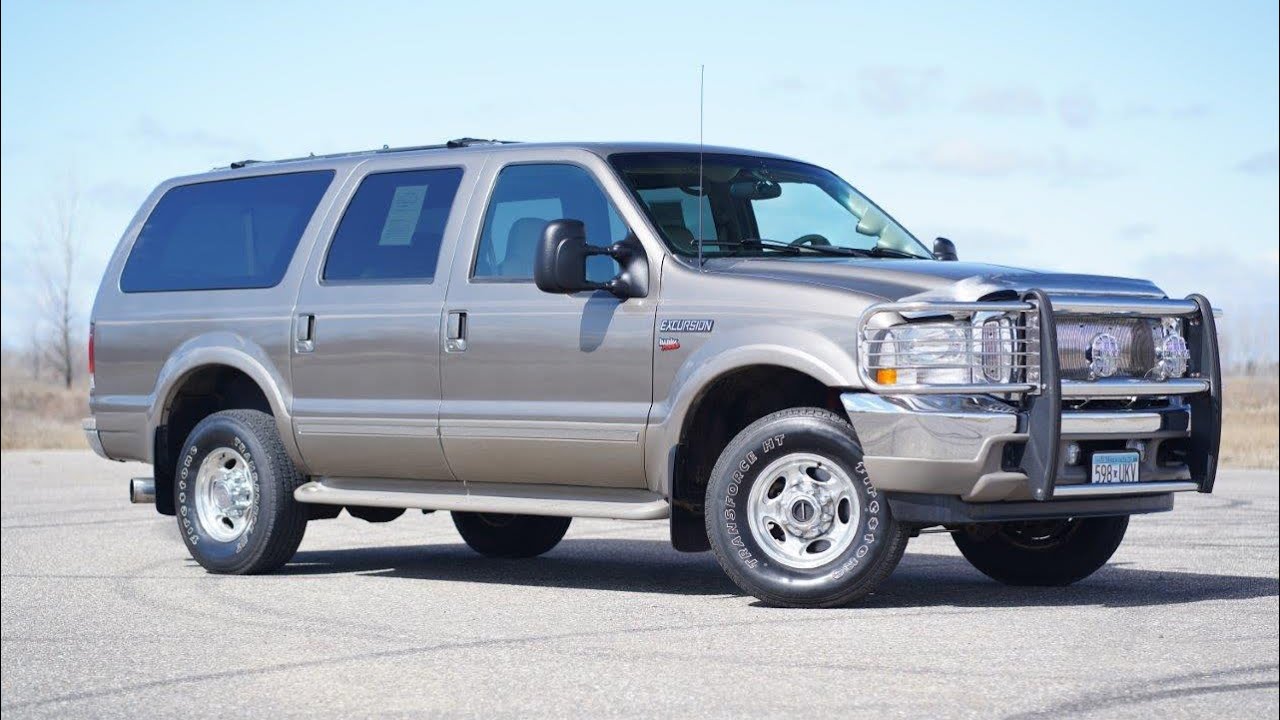 2002 Ford Excursion Limited 7.3L Power Stroke Cold Start & Walk-Around