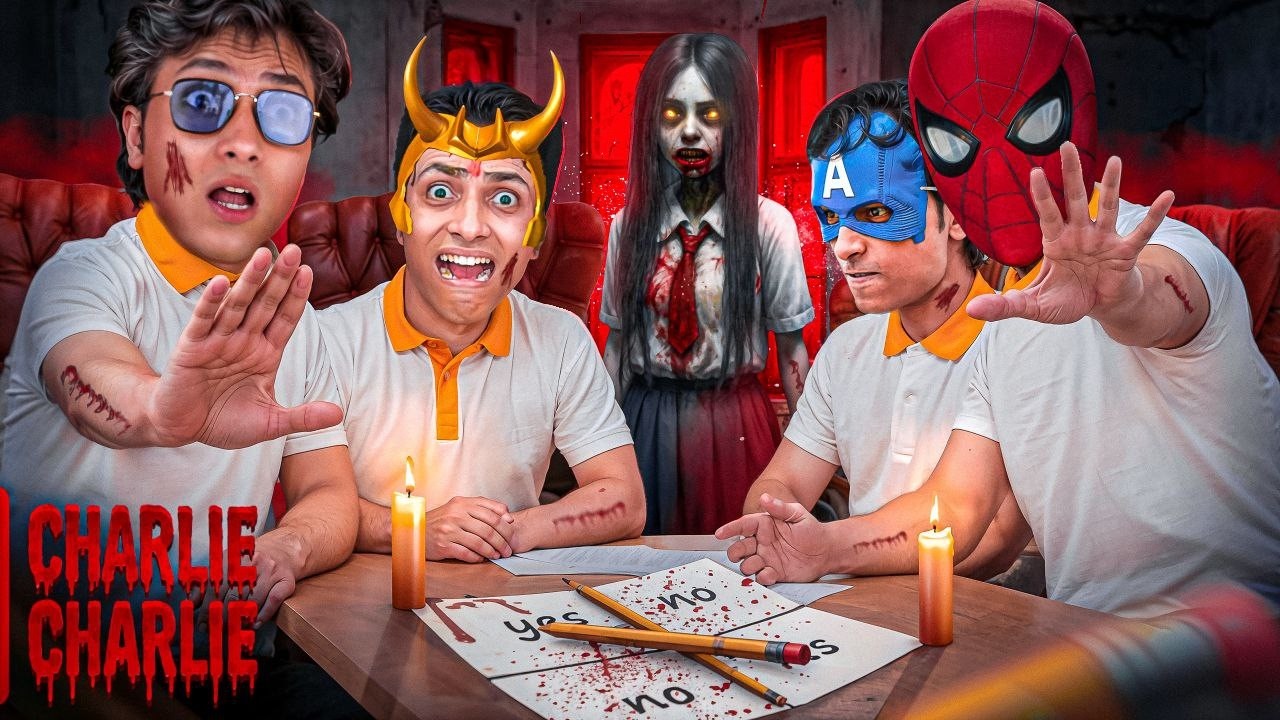 IRONMAN play Charlie Charlie game at 3 AM 😱💀❌