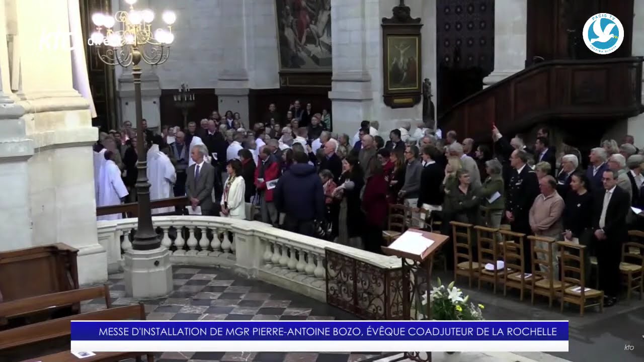 MISA YO GUSHYIRA MU MWANYA MGR PIERRE-ANTOINE BOZO NK'UMWEPISKOPI WA LA ROCHELLE