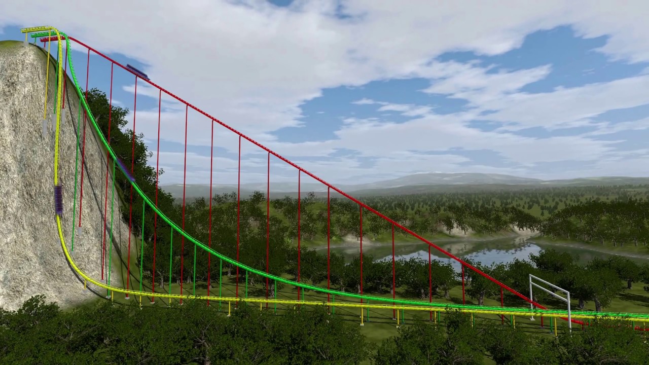 No Limits Roller Coaster 2 - Brachistochrone Test