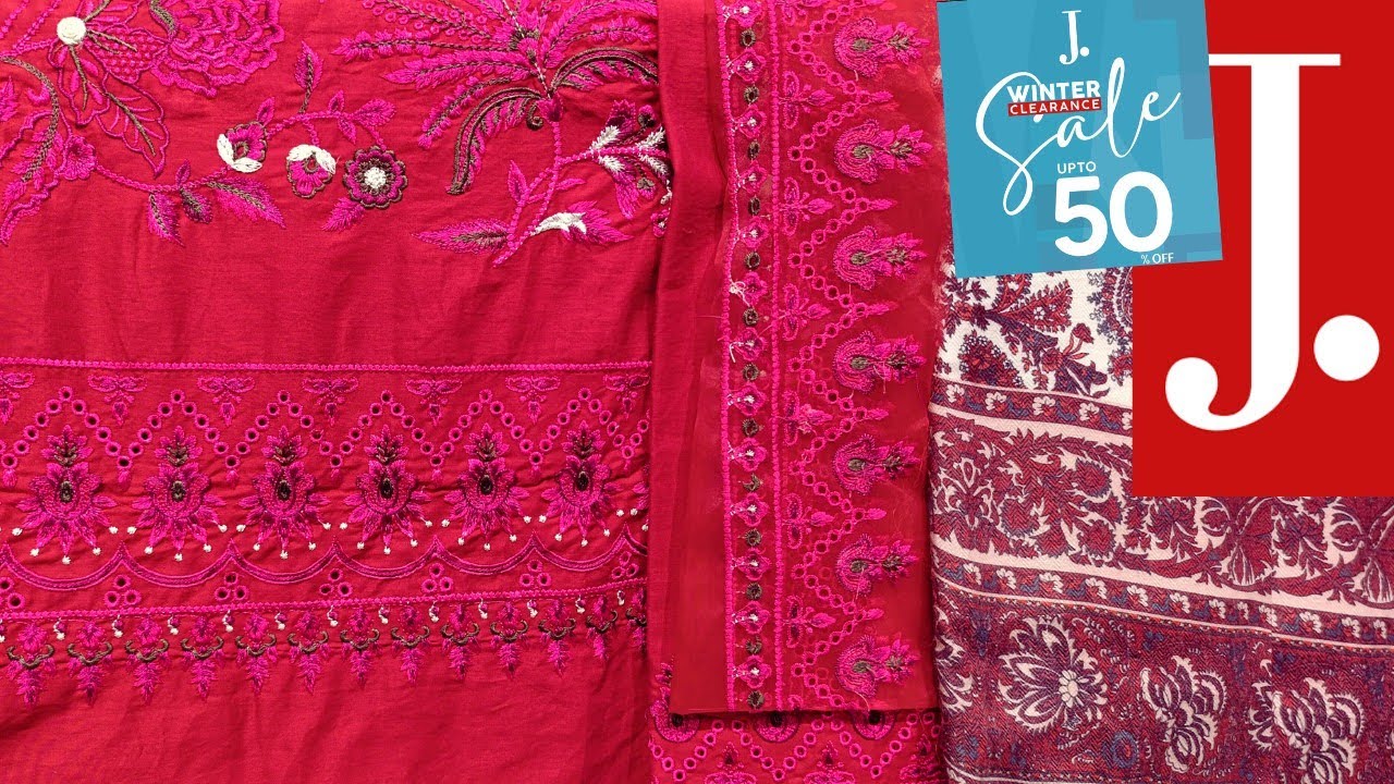 ❤️ J. Junaid Jamshed 50% OFF Sale ♥️ j. unstitched sale collection  😱 j.sale 2025