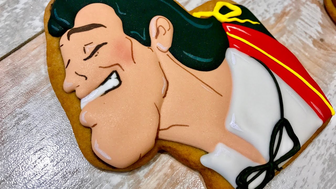 Beauty and the Beast: HOW TO DECORATE GASTON COOKIE by TaleCookies