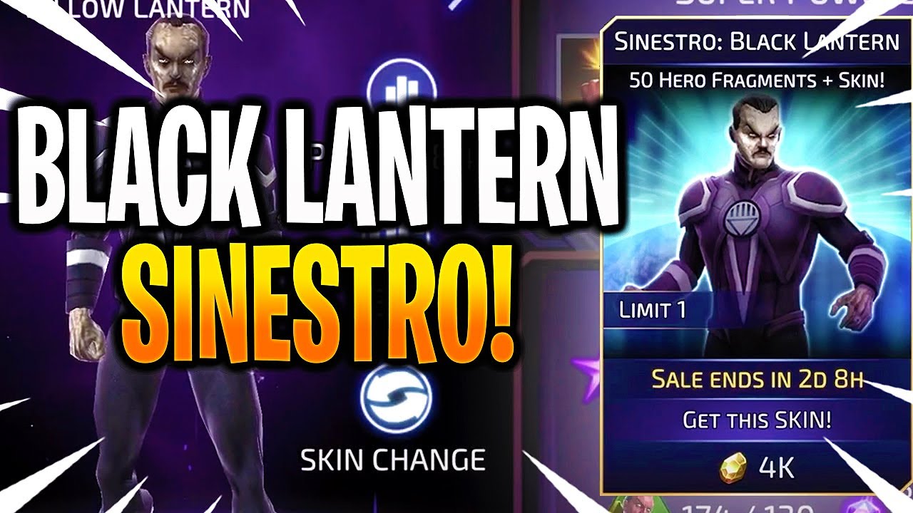 *NEW* BLACK LANTERN SINESTRO SKIN PACK OPENING! - DC Legends