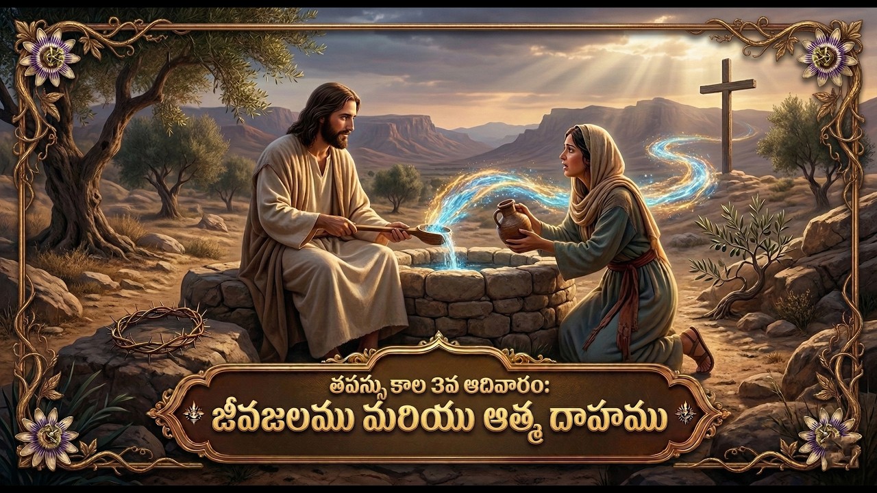తపస్సు కాలం 3వ ఆదివారం | జీవజలము & ఆత్మ దాహము | Lent Sunday Telugu Message & Prayer | John 4:14