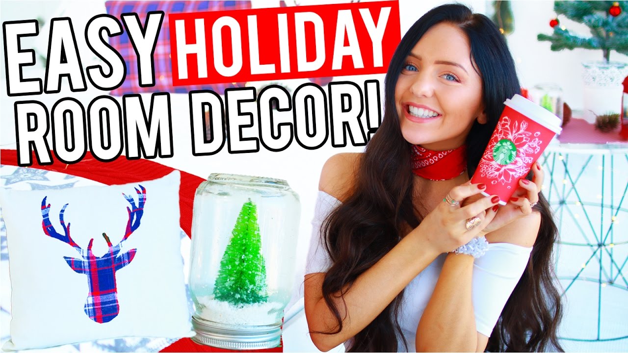 DIY Christmas Room Decor! Easy Decorations For The Holidays! 2016