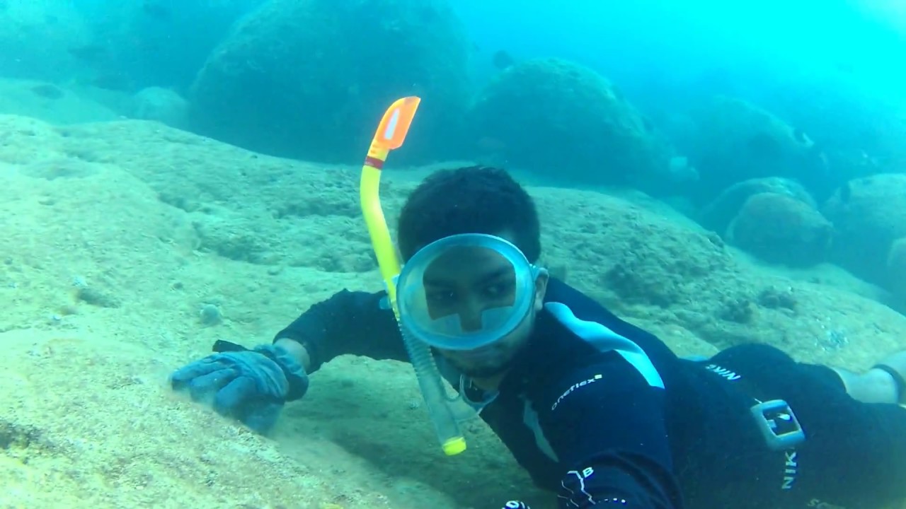 Free Diving in Mauritius fun dive at Albion lighthouse