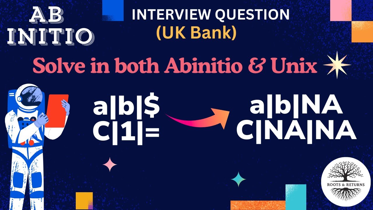 Замена строк в Barclays 2026 в Abinitio и Unix! - Решение вопросов для собеседования.