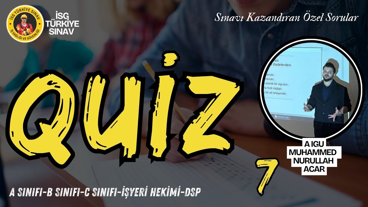 7. Quiz Soruları - 2025 İSG Aralık Sınavları