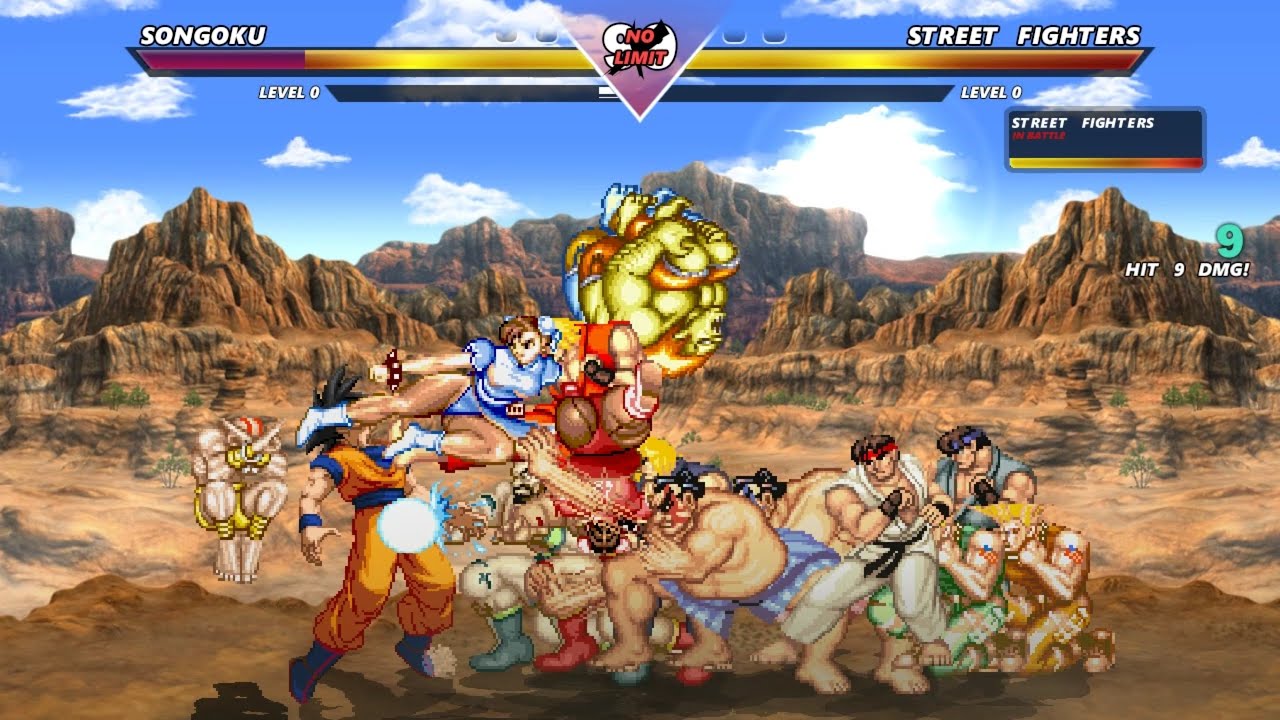 GOKU vs 16 STREET FIGHTER - Highest Level Insane Fight‼️
