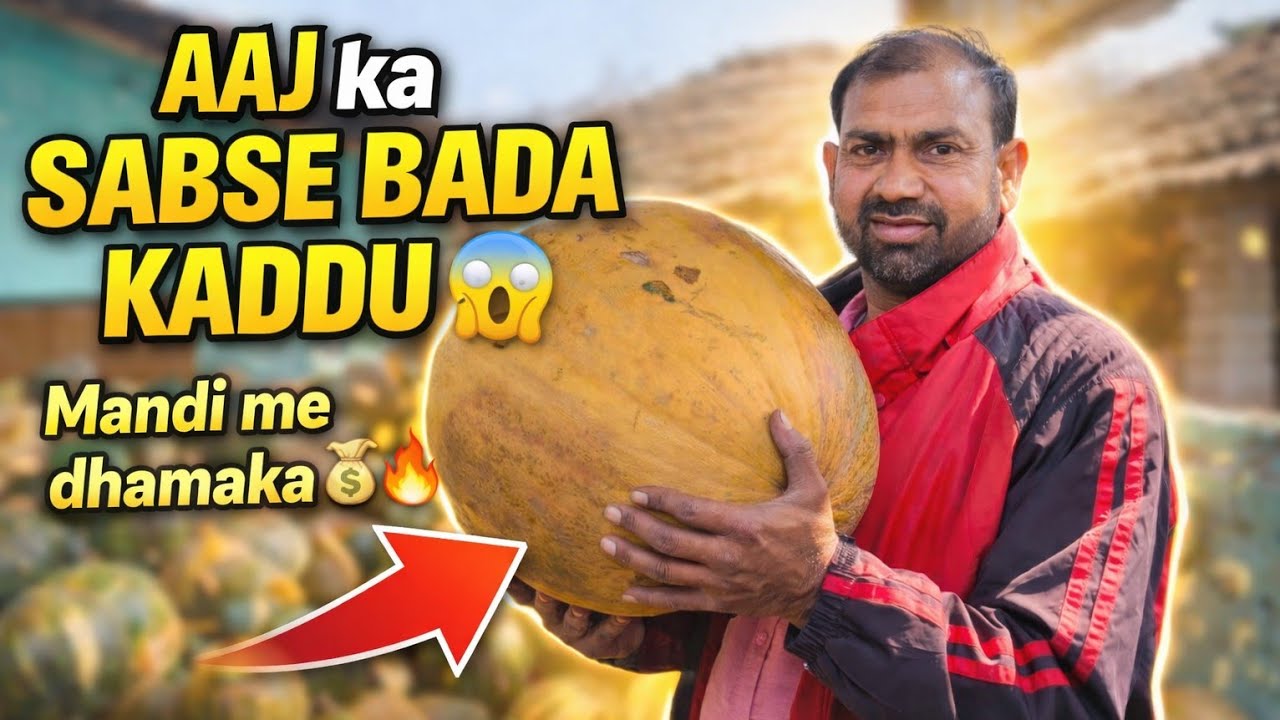 Kaddu Ka PAHAD 😱||Mandi Full Stock 💥Manoj Vegetable Vlog