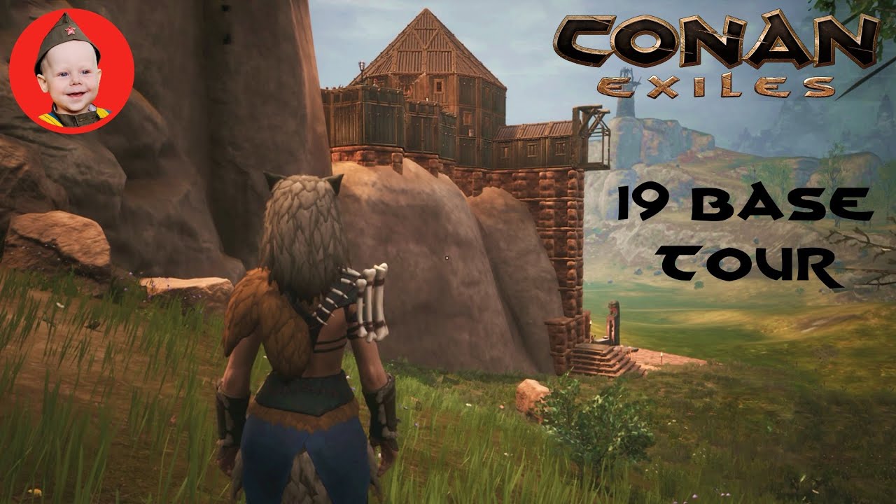 Conan Exiles 2020: 19 Base Tour - A Quick Look Round My Northland Castle (PS4)