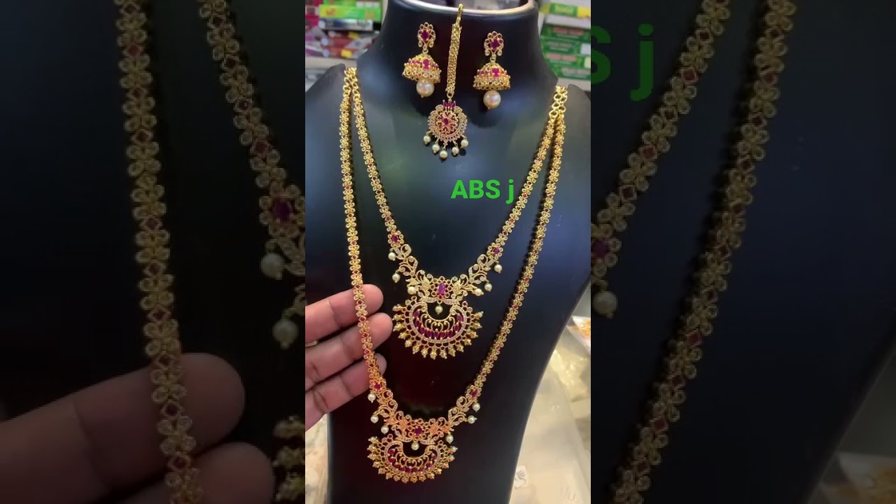 one gram gold bridal set | premium quality gold polish | |1gmgoldjewellery | 2699 |s