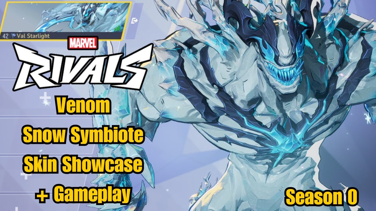 Venom | Snow Symbiote Skin Showcase | Marvel Rivals Gameplay | Season 0