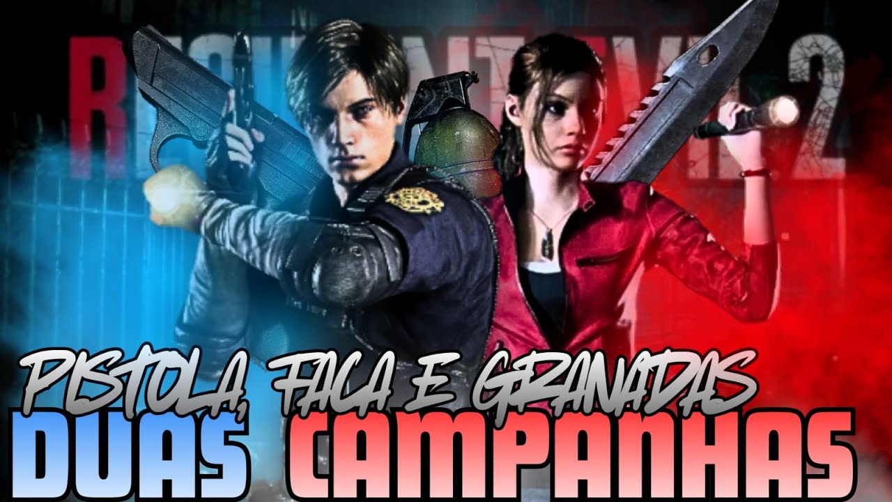 🔴ESQUENTA PRO REQUIEM- RE2 REMAKE- SÓ PISTOLA/FACA E GRANADA NO INTENSO 🔴