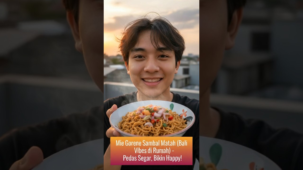 Mie Goreng Sambal Matah: Bali Vibes di Rumah, Pedas Segar Bikin Happy!