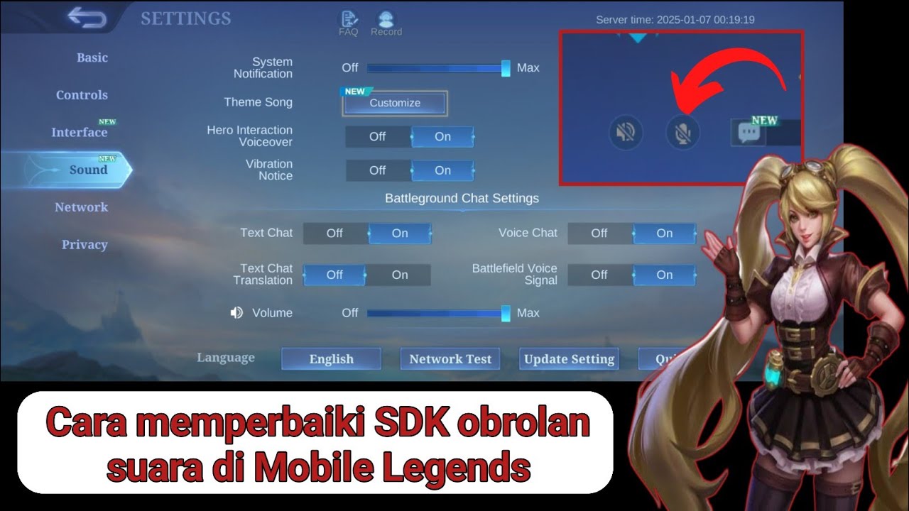 CARA MEMPERBAIKI MASALAH VOICE CHAT SDK DI MOBILE LEGENDS. 2025