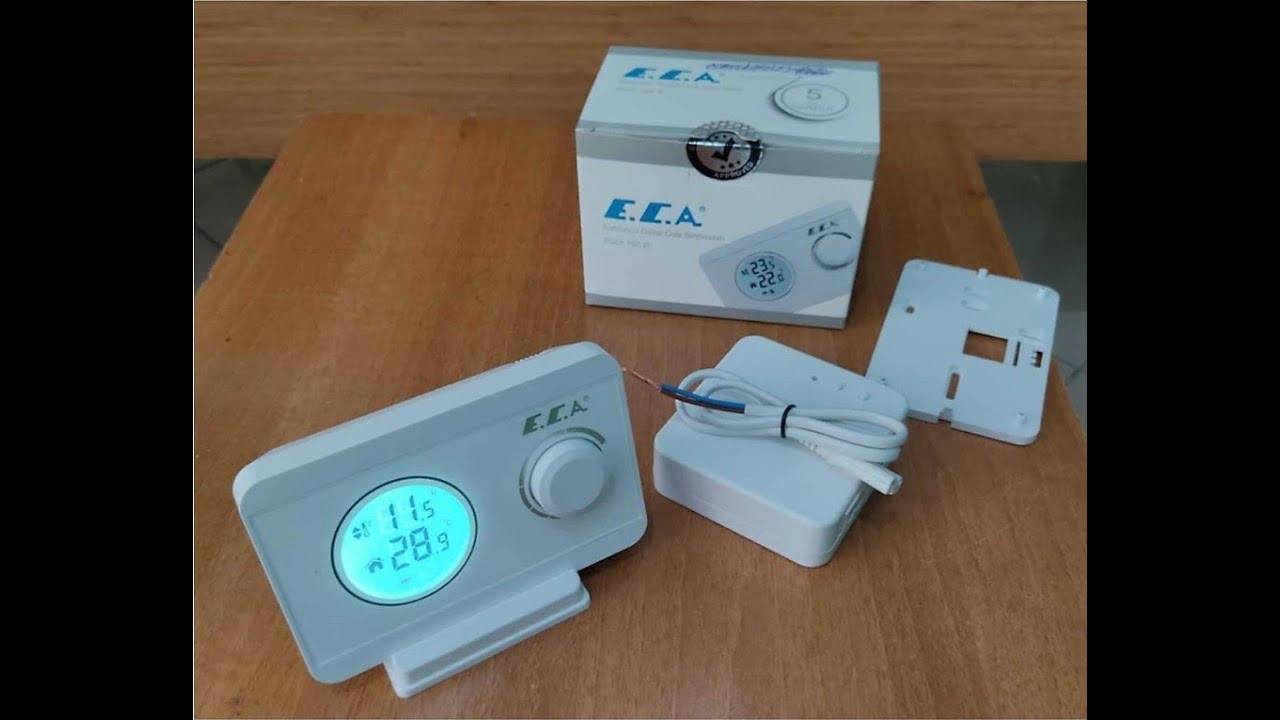 E.C.A POLY 100 W KABLOSUZ ODA TERMOSTATI KUTU AÇILIMI,KURULUŞU,EŞLEŞTİRMESİ (DEMİRDÖKÜM NİTRON PLUS)