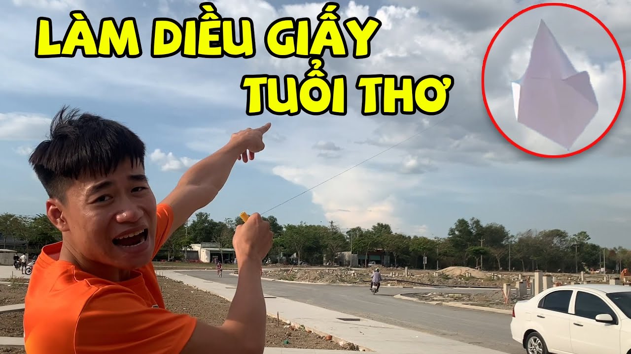LÀM DIỀU GIẤY TUỔI THƠ || ANH CỦ CẢI