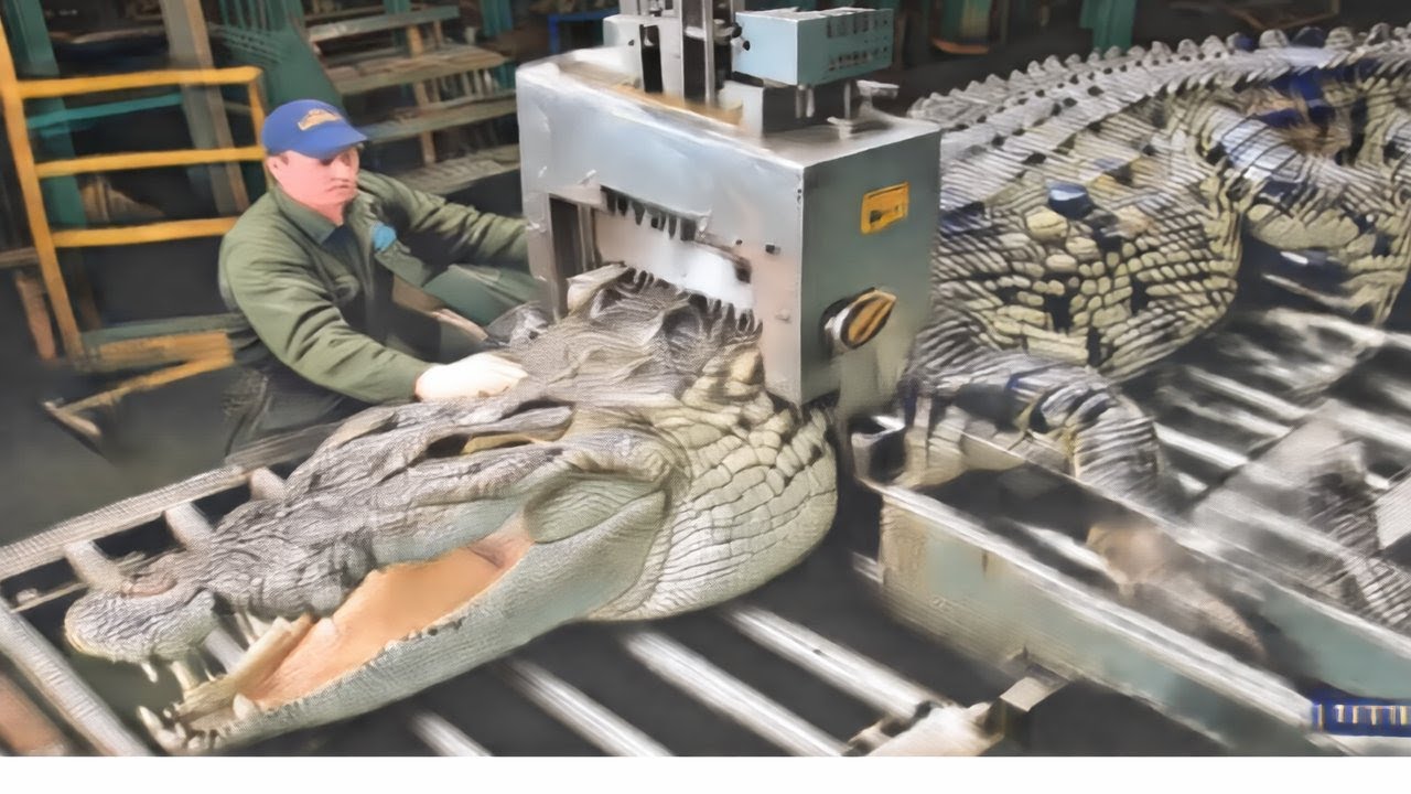 Inside the Crocodile Leather Factory–How Crocodile Skin Becomes Luxury Bags & Shoes|Complete Process