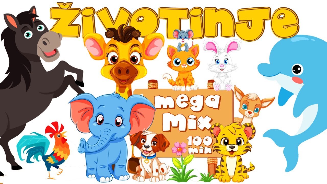 Veseli Svijet Životinja: Edukativna Kompilacija za Najmlađe 📚🎵 Edukativna videa i pjesmice za djecu