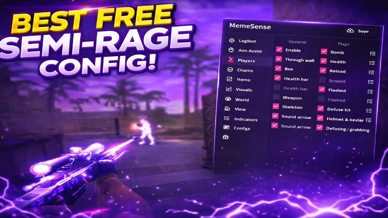 Ultimate FREE Semi-Rage Config (Latest Update) ft. MemeSense.gg