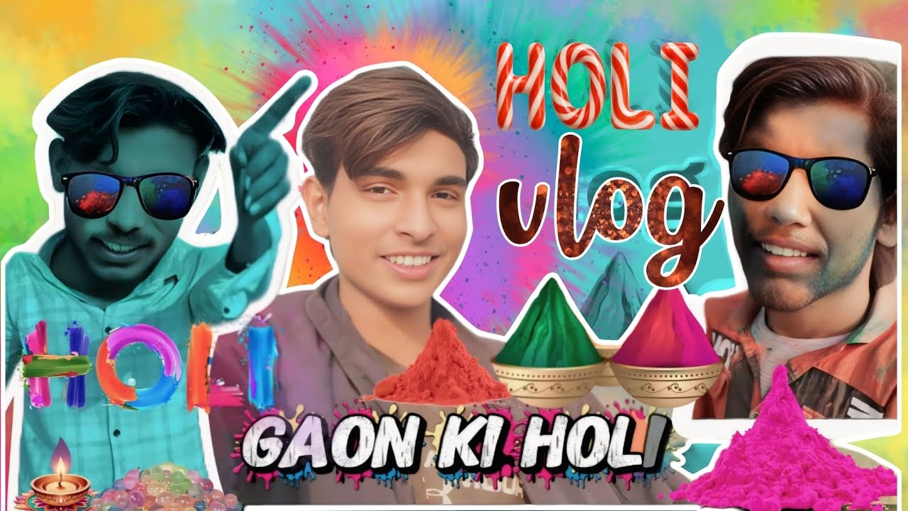 गांव की होली😄😄 #vlog video..... 1M views