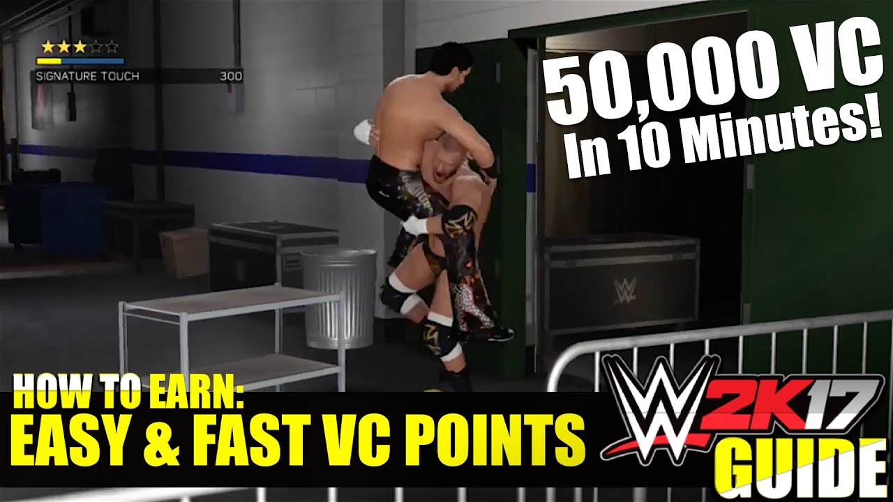 WWE 2K17 Tutorial: Earn 50,000 VC! FAST & EASY, UNLOCK EVERYTHING In #WWE2K17