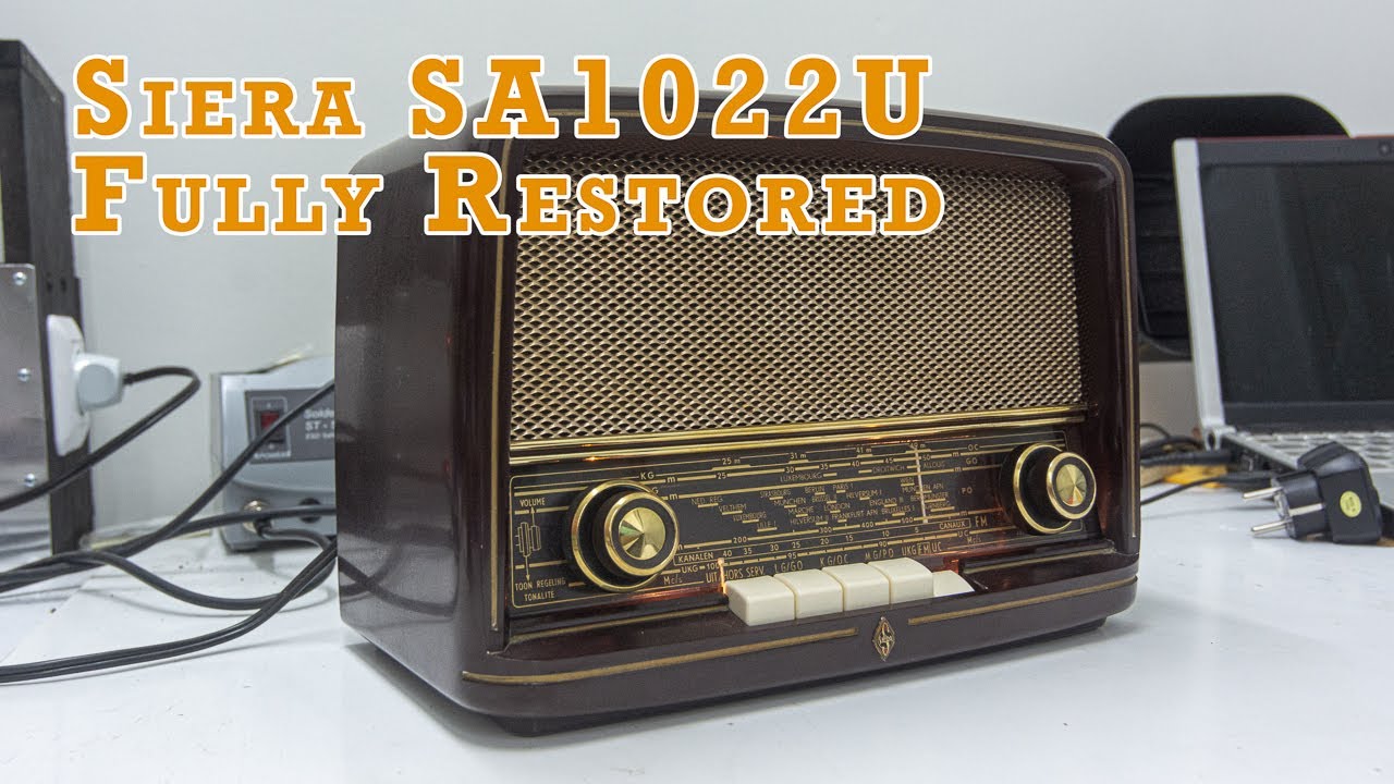 Fully restored 1955 Siera SA1022U tube radio - Overview, finalization and demo