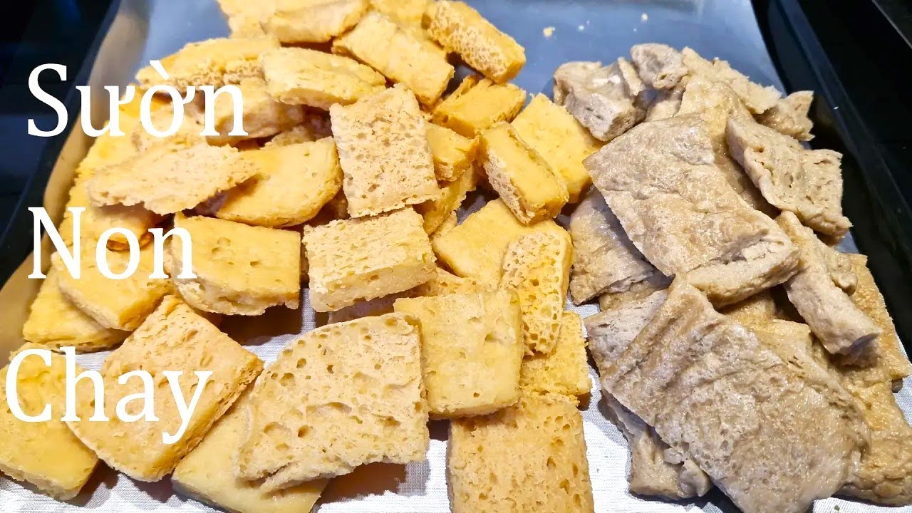 Làm Sườn Non Chay Với Hai Cách Không Dùng Bột Mì Căn Và Dùng Bột Mì Căn Ngon Dai Đơn Giản